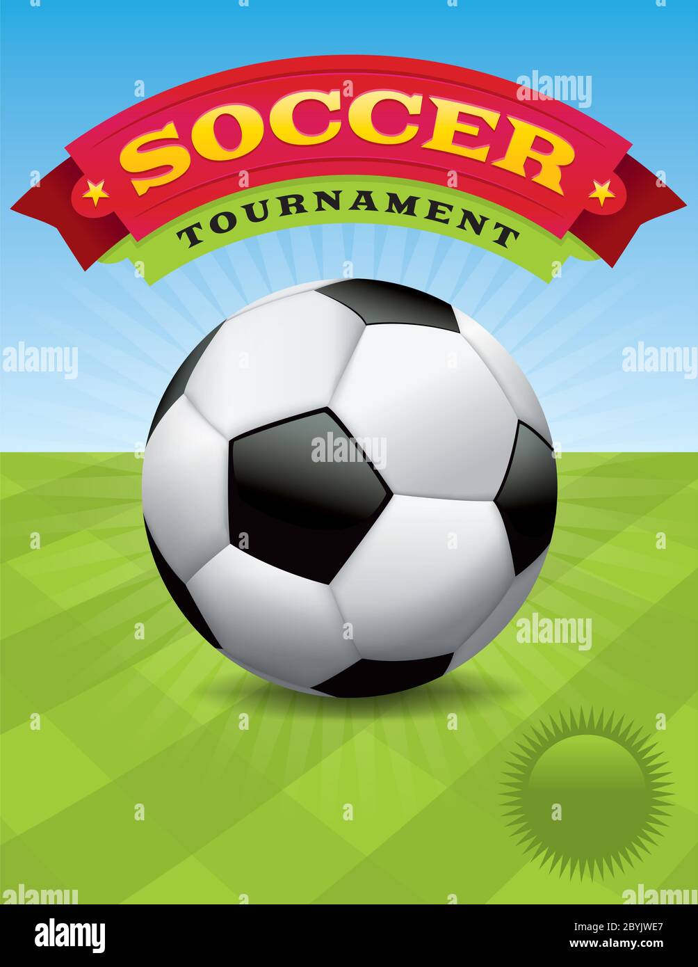 Soccer Tournament Design Stock Photo Alamy