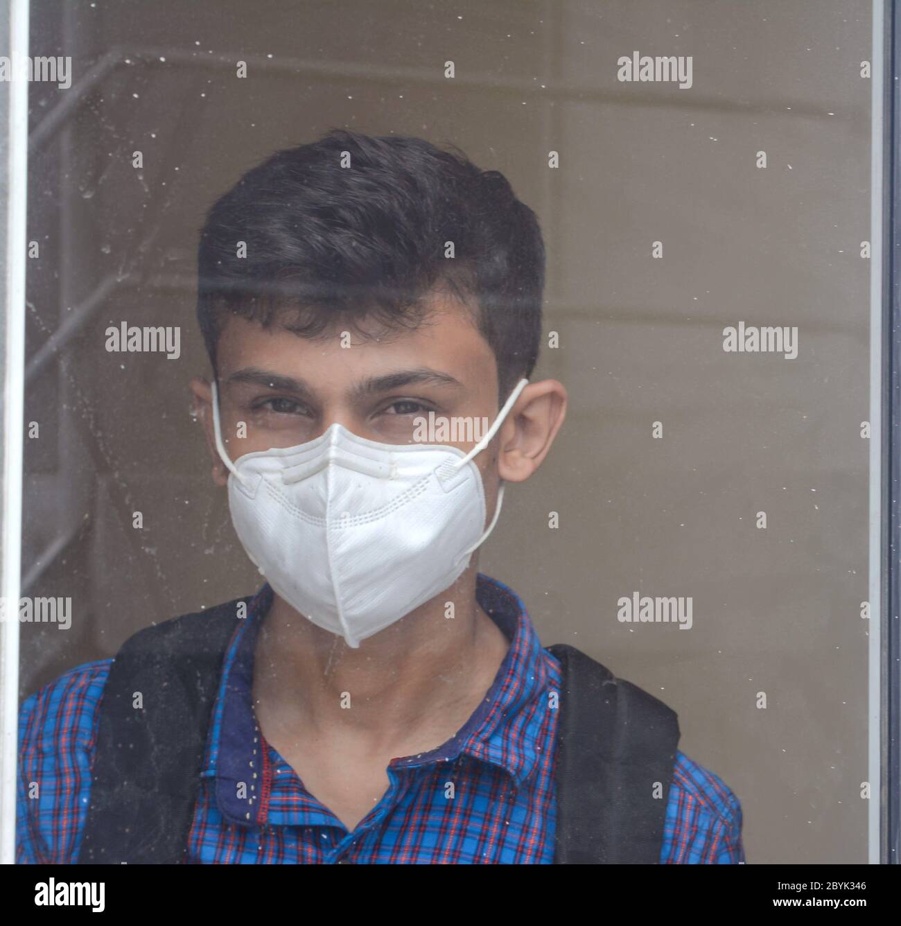 Indian teen wearing face mask hi-res stock photography and images - Alamy