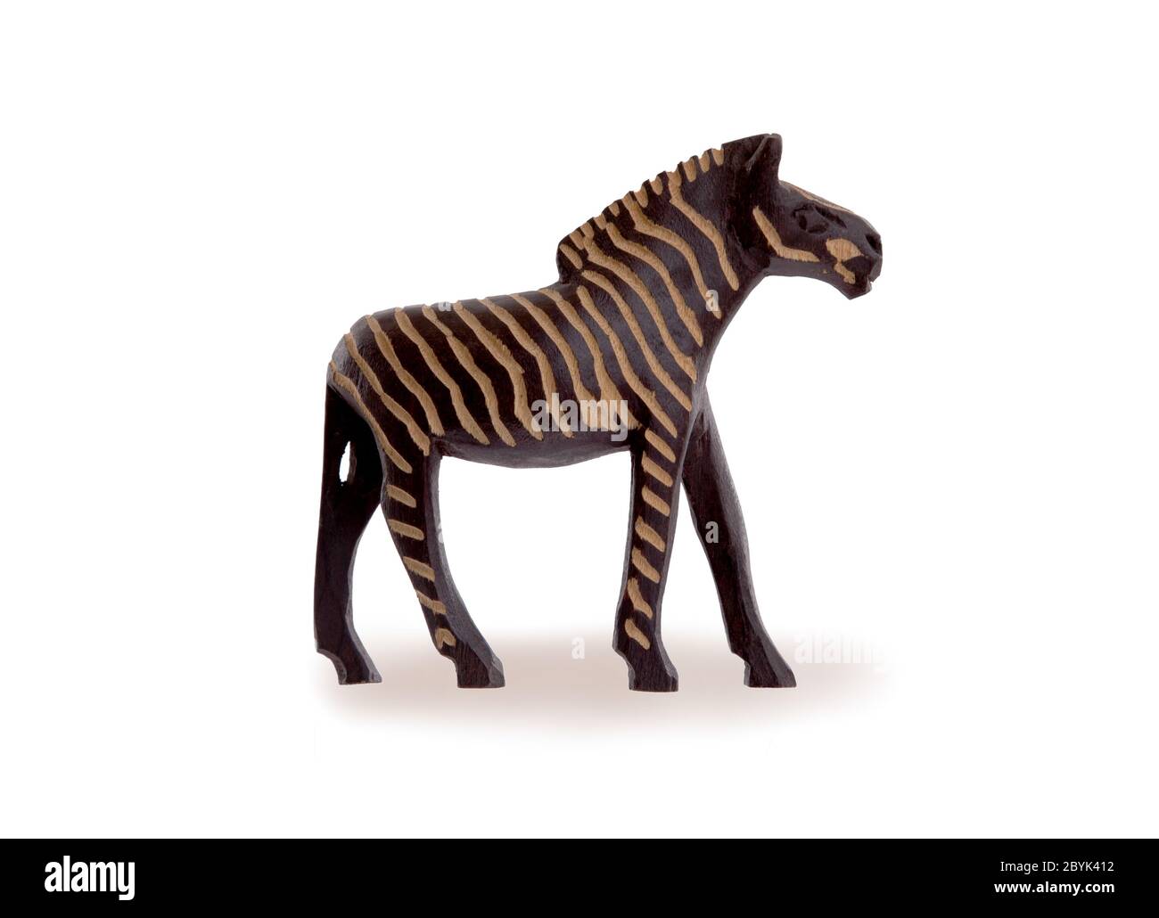 Wood toy zebra isolated Stock Photo Alamy