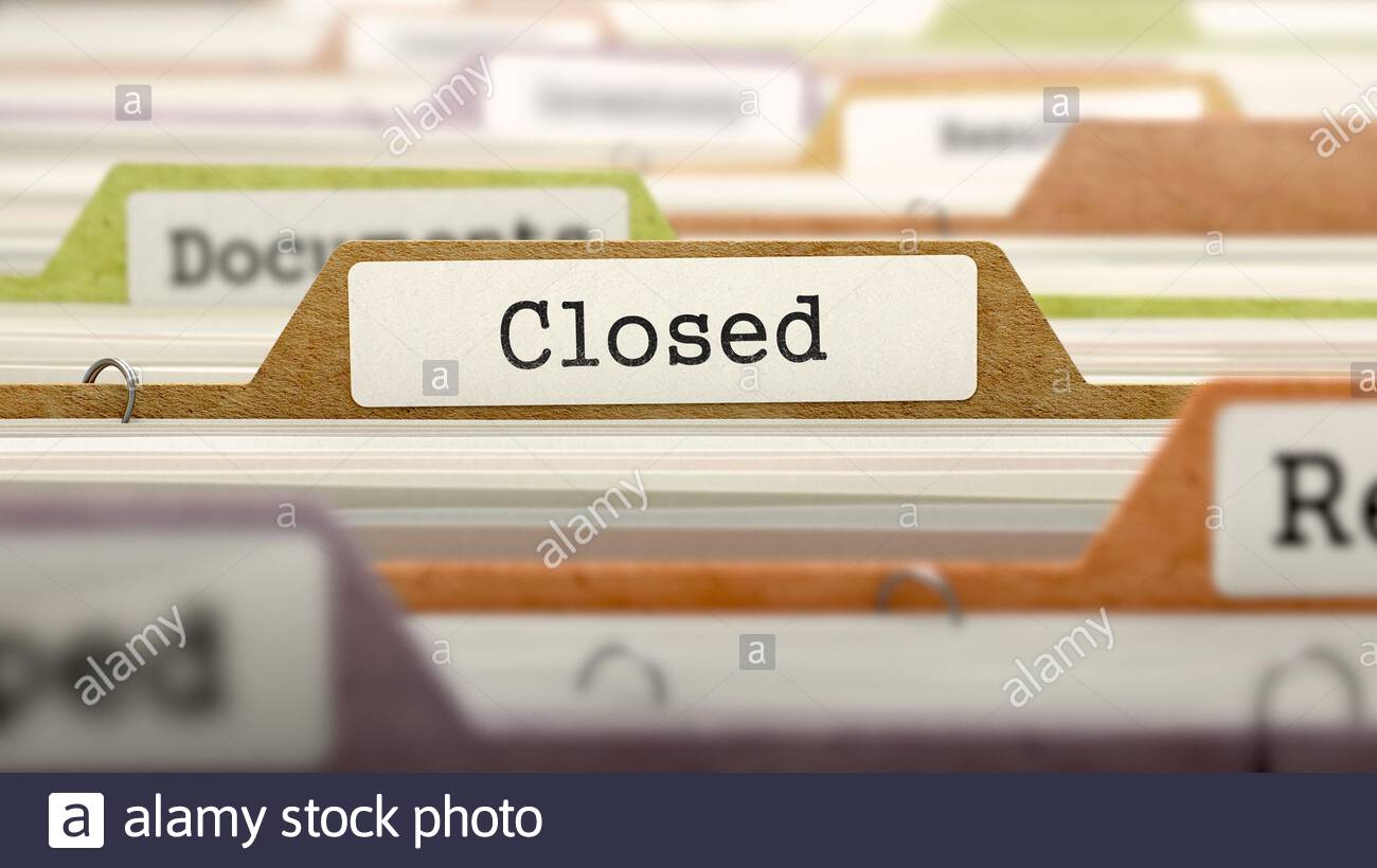 File Case Closed High Resolution Stock Photography and Images Alamy