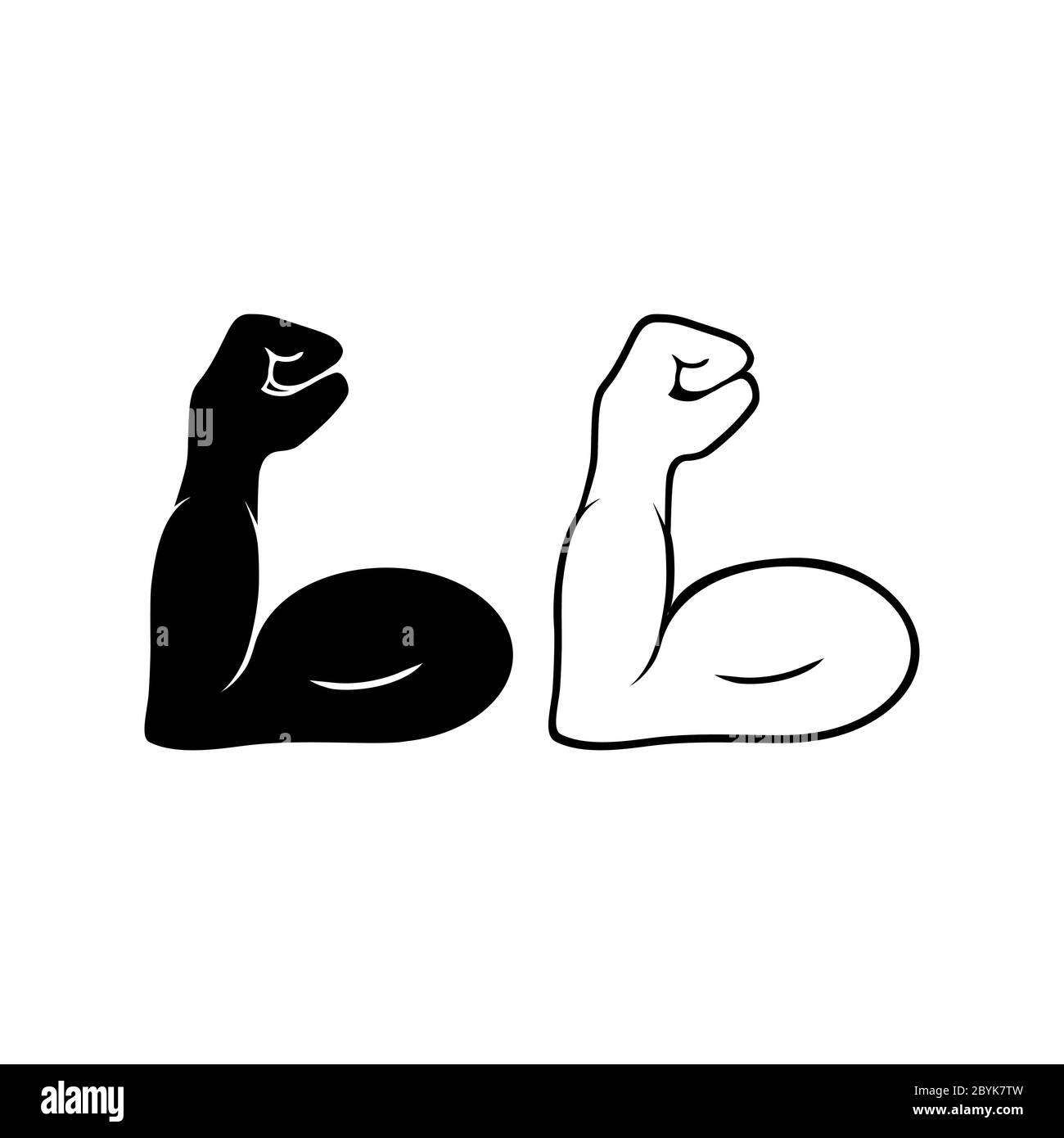 Flexed Arm Silhouette