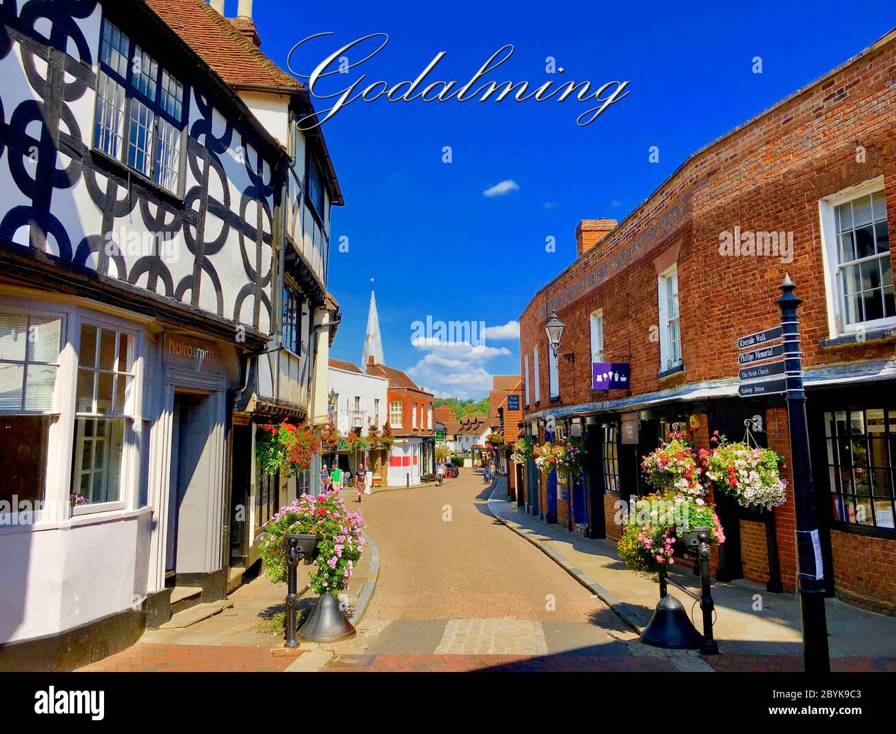 Church Street on a bright and sunny day in the historic town of