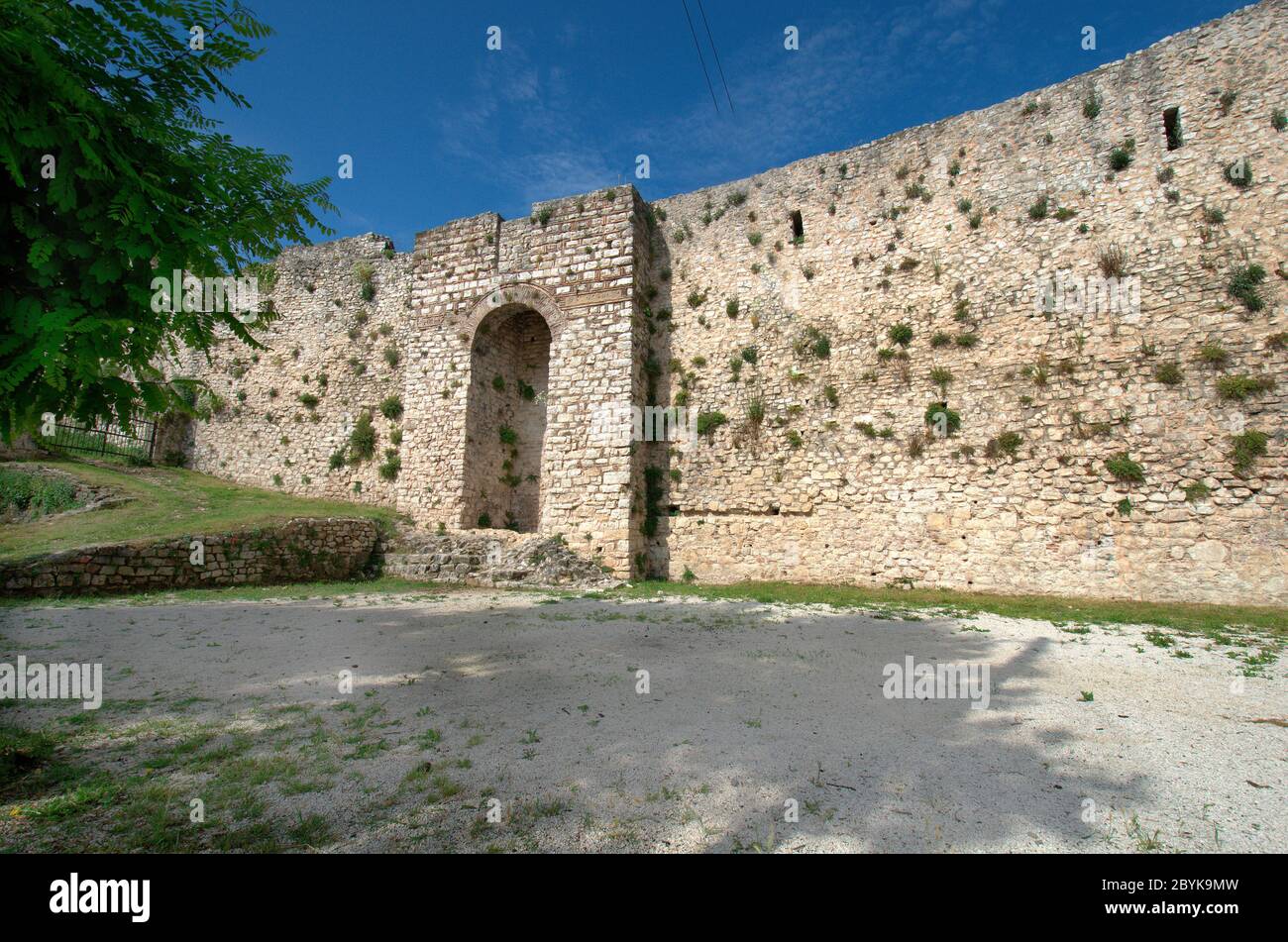 Greece, Ioannina, part of the fortified wall in the capital of Epirus Stock Photo