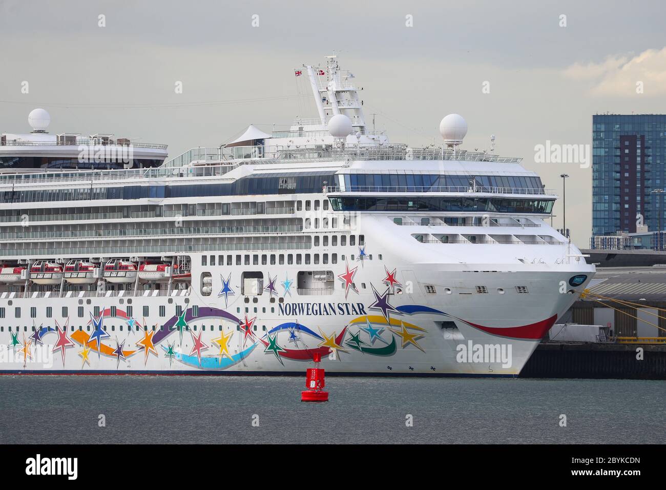 Norwegian Star cruise ship pictured in Southampton Docks Stock Photo