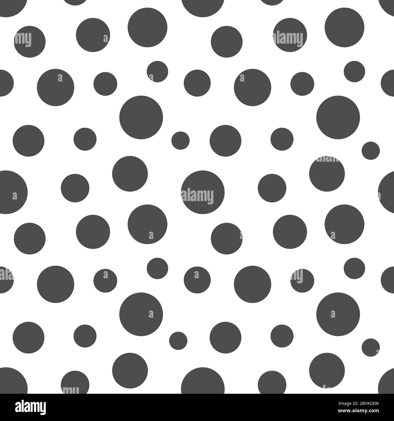 Black dots seamless pattern. Vector illustration Stock Vector Image ...