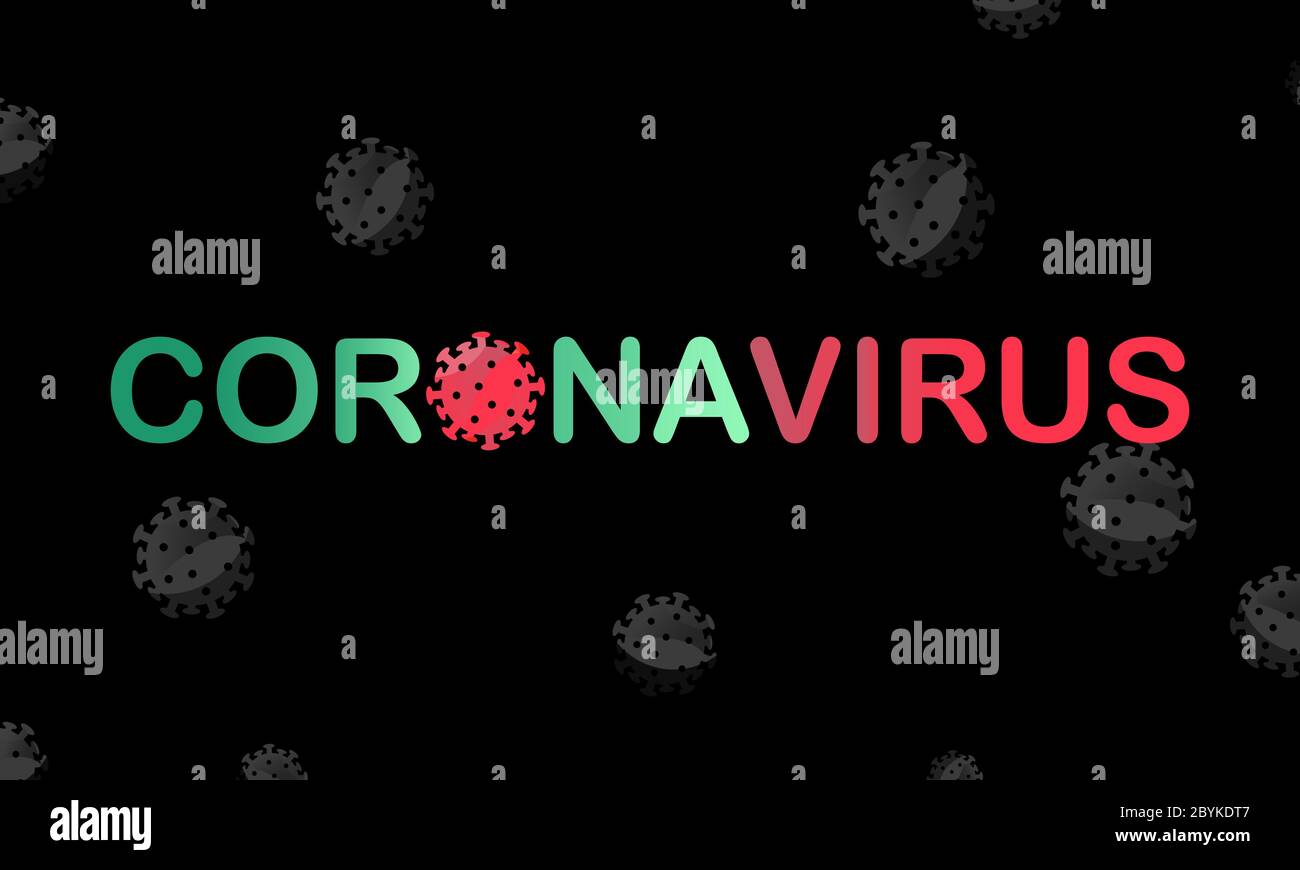 Coronavirus covid19 virus background flat in modern colour design concept. EPS 10 vector. Stock Vector