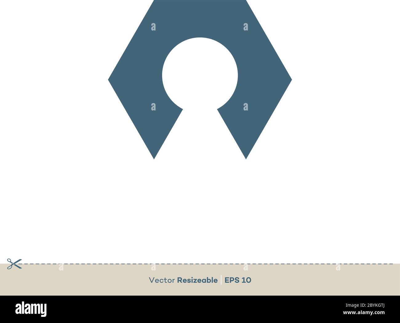 Abstract Hexagon Shape Vector Logo Template Illustration Design. Vector ...