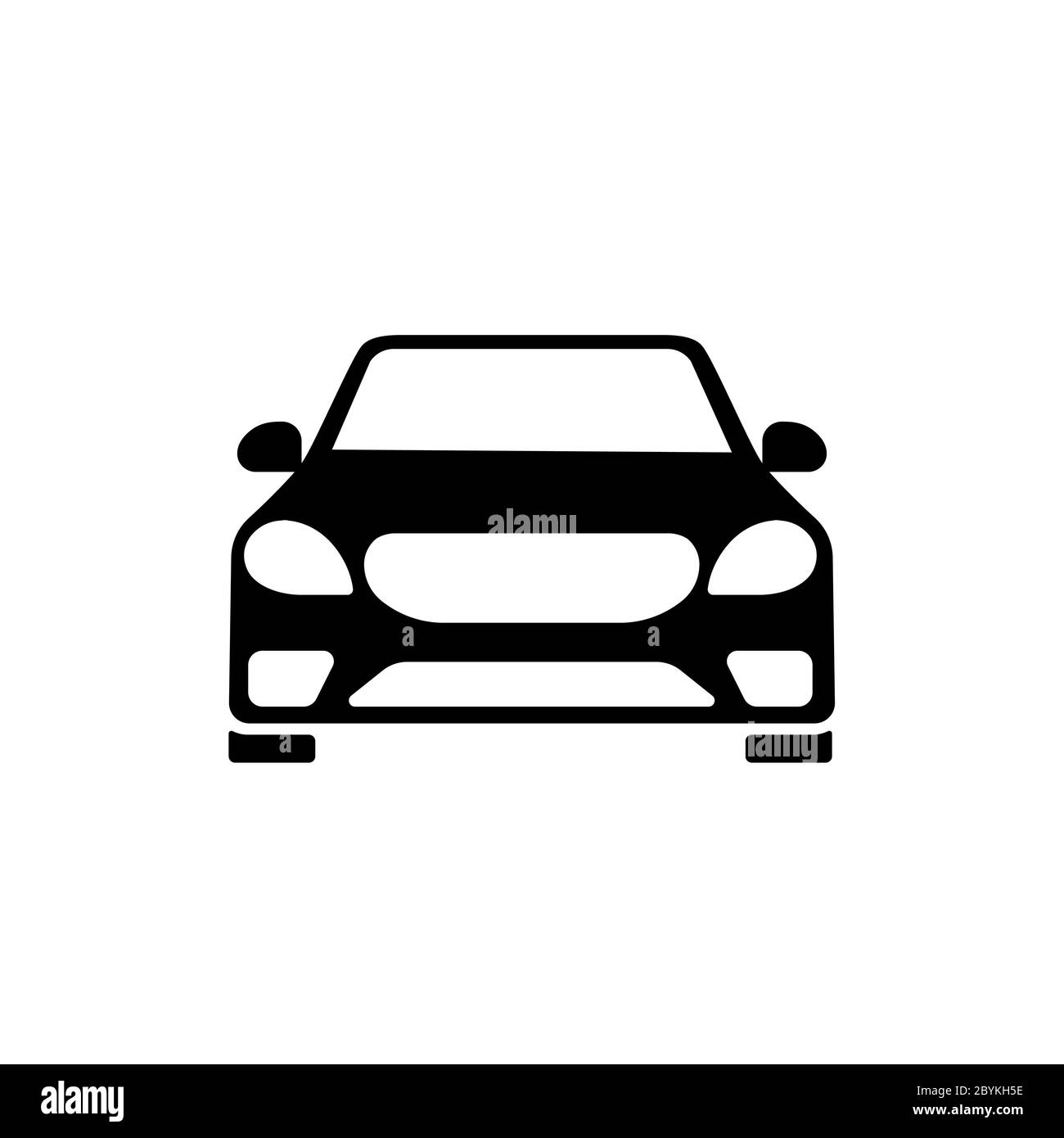 Car icon in black simple design on an isolated background. EPS 10 vector  Stock Vector Image & Art - Alamy