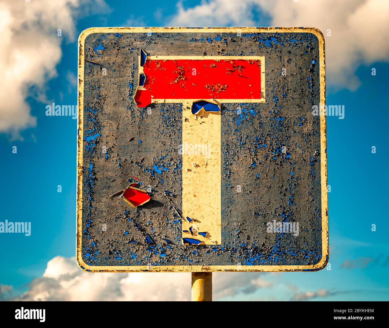 Dead End Traffic sign at Saint Paul's Bay, Malta Stock Photo