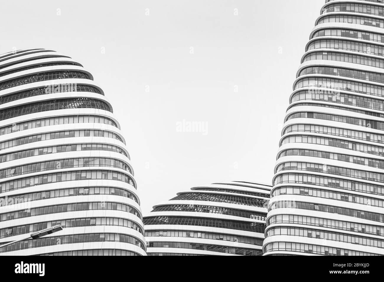 Spectacular architecture of Wangjing SOHO designed by Iraqi architect Zaha Hadid Stock Photo