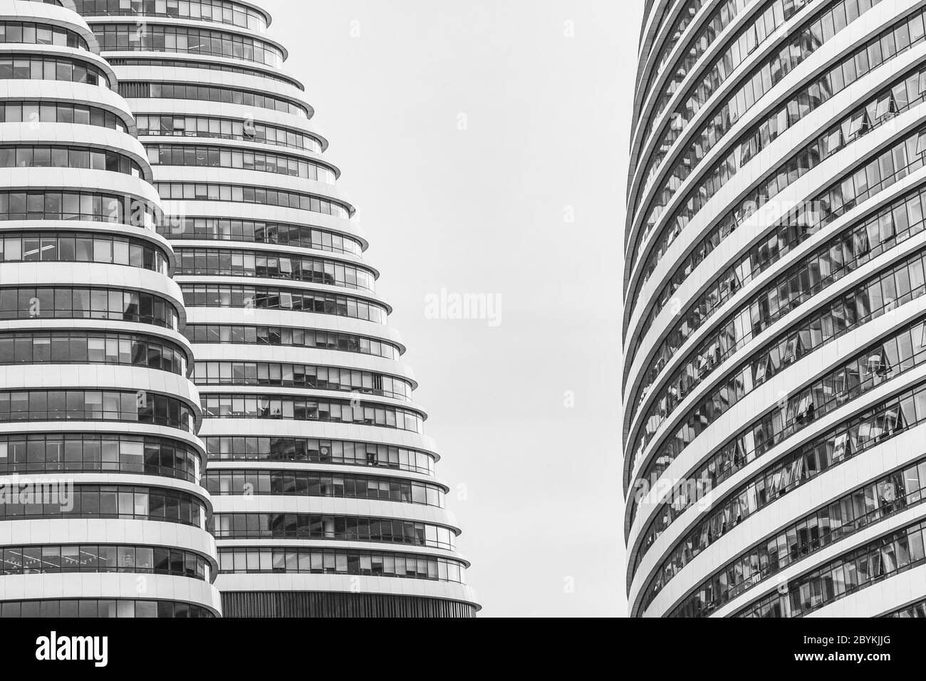 Spectacular architecture of Wangjing SOHO designed by Iraqi architect Zaha Hadid Stock Photo