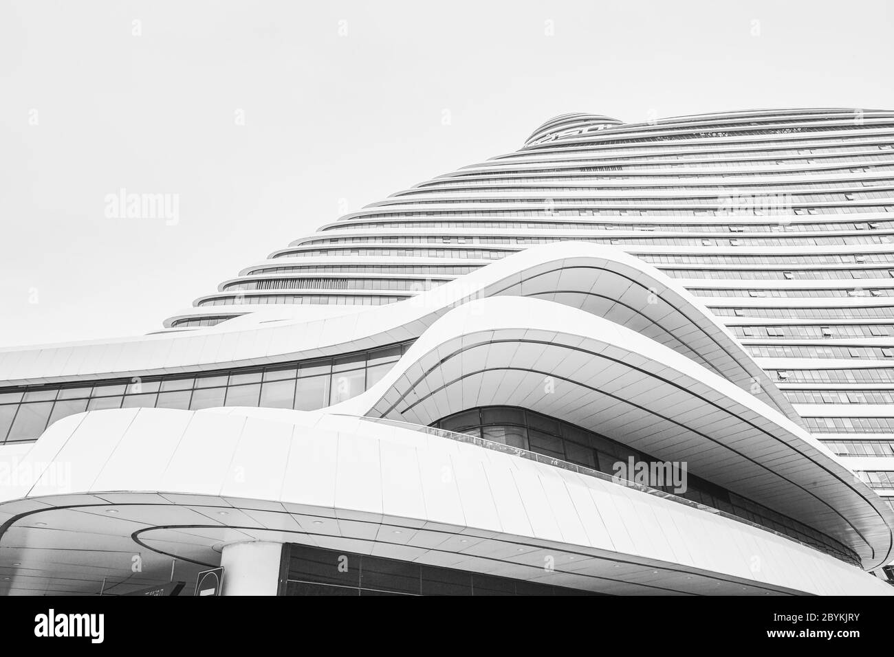 Spectacular architecture of Wangjing SOHO designed by Iraqi architect Zaha Hadid Stock Photo