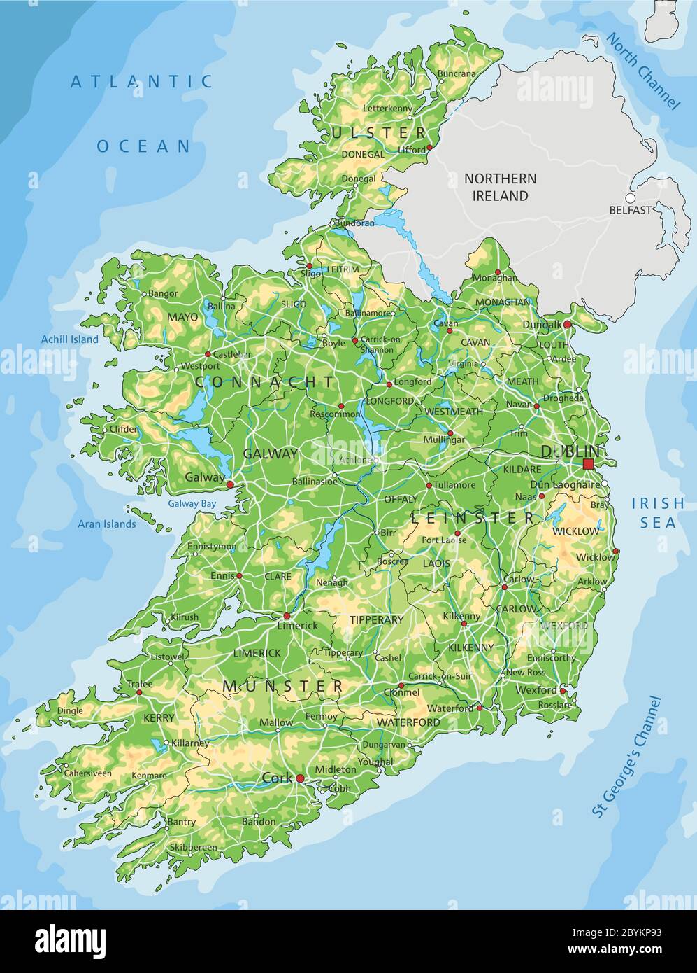 Ireland Map High Resolution Stock Photography and Images Alamy
