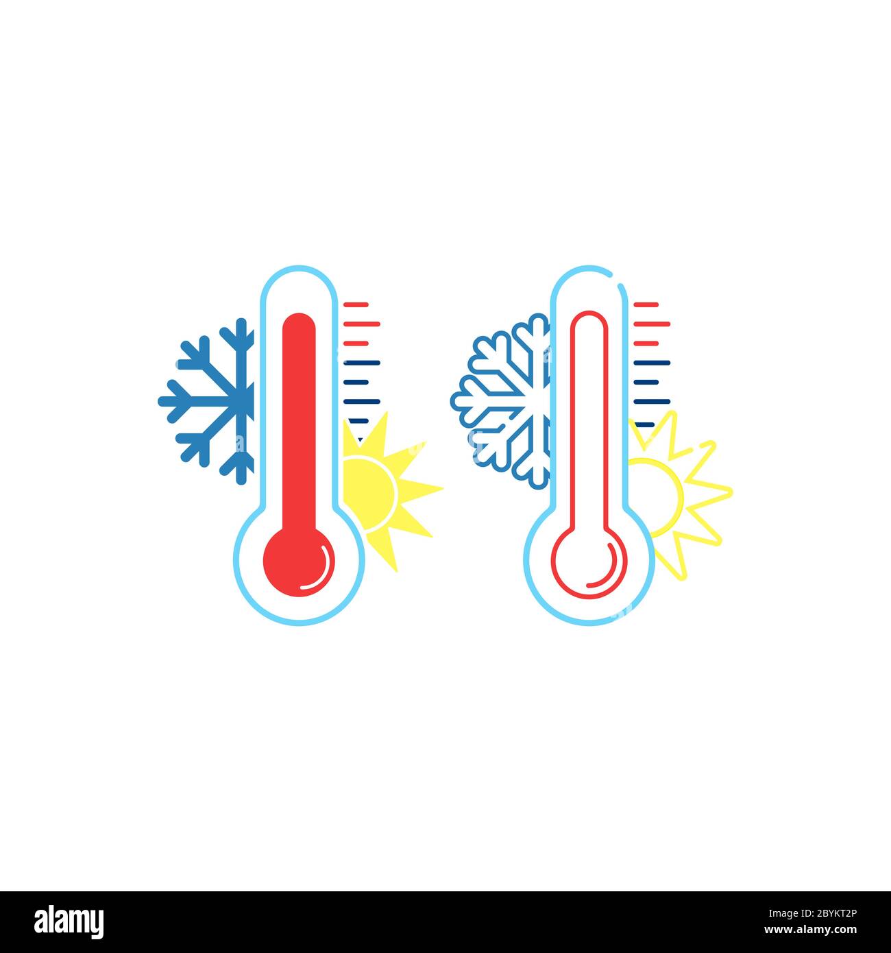 heat thermometer icon and sun symbol vector illustration EPS10 Stock Vector  Image & Art - Alamy