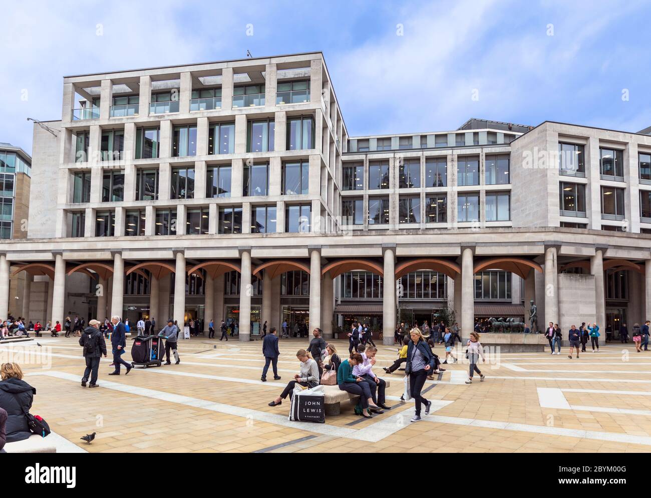 London Stock Exchange Group building and offices (LSE) in Paternoster Square, City of London, England, UK. Stock Photo