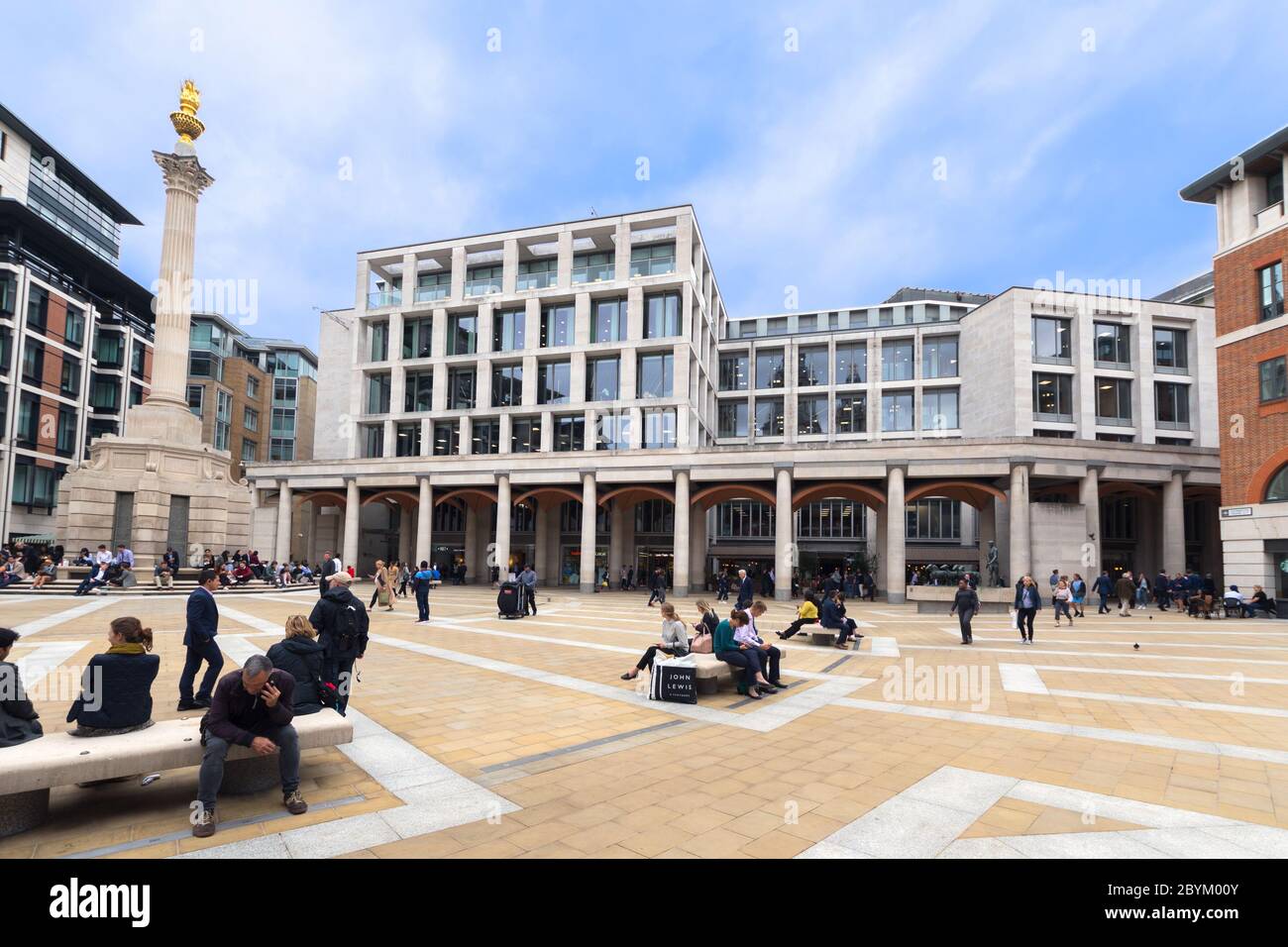 London Stock Exchange Group building and offices in Paternoster Square, City of London, England, UK. Stock Photo