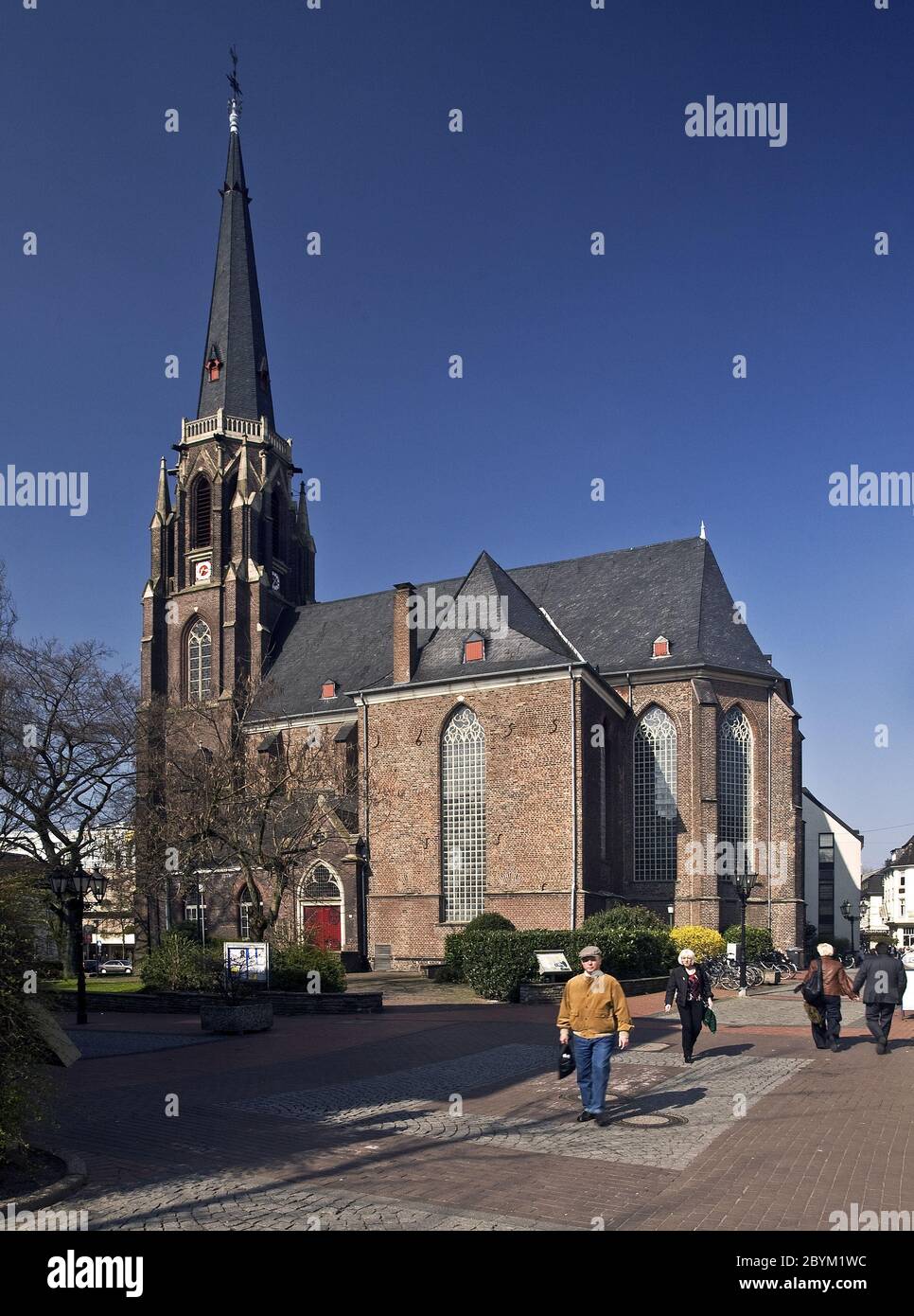 Protestant city church, Moers, Germany Stock Photo