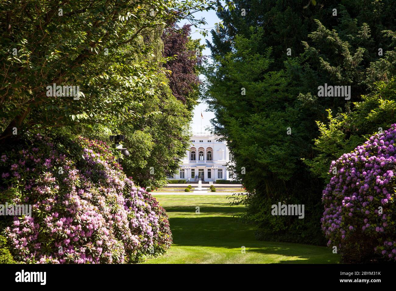 Hammerschmidt Villa, secondary official seat and secondary official residence for the President of the Federal Republic of Germany, Bonn, North Rhine- Stock Photo