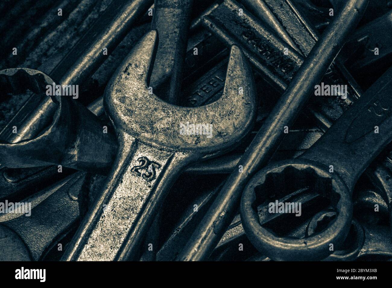 collection spanner and wrench repair tool spare parts used in car auto