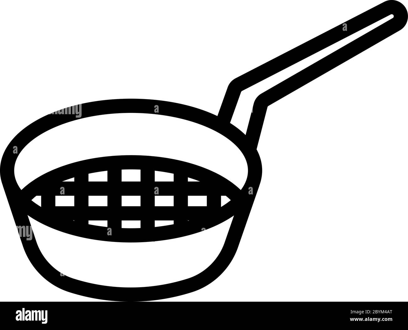 sieve for sifting flour icon vector outline illustration Stock Vector
