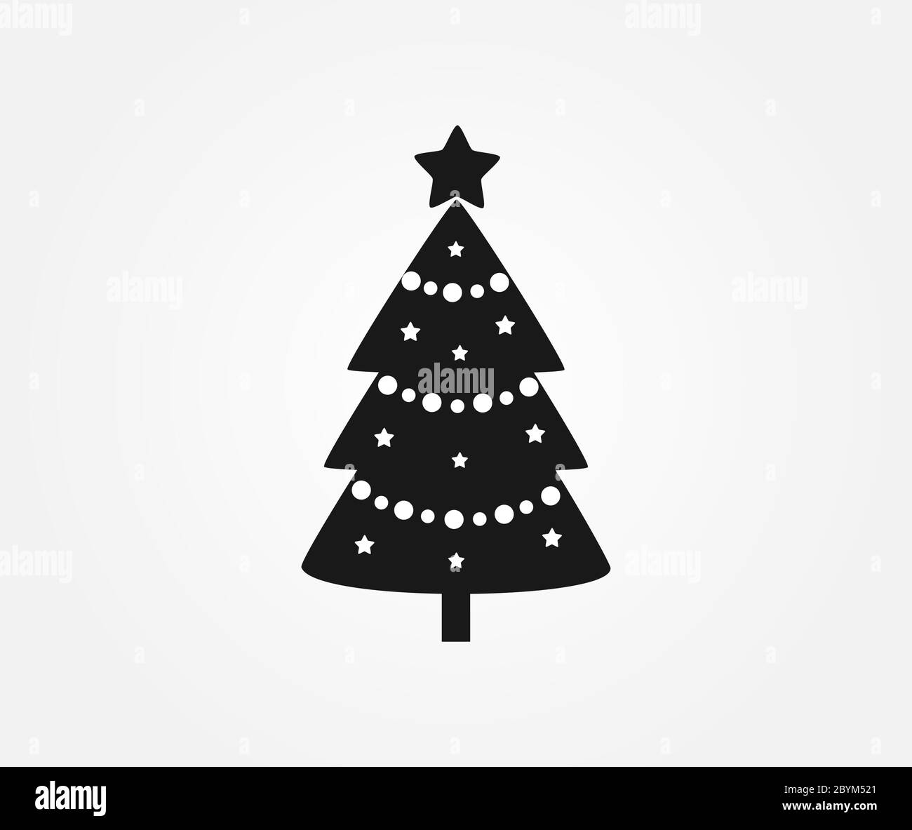 Christmas tree icon. Vector illustration Stock Vector Image & Art - Alamy