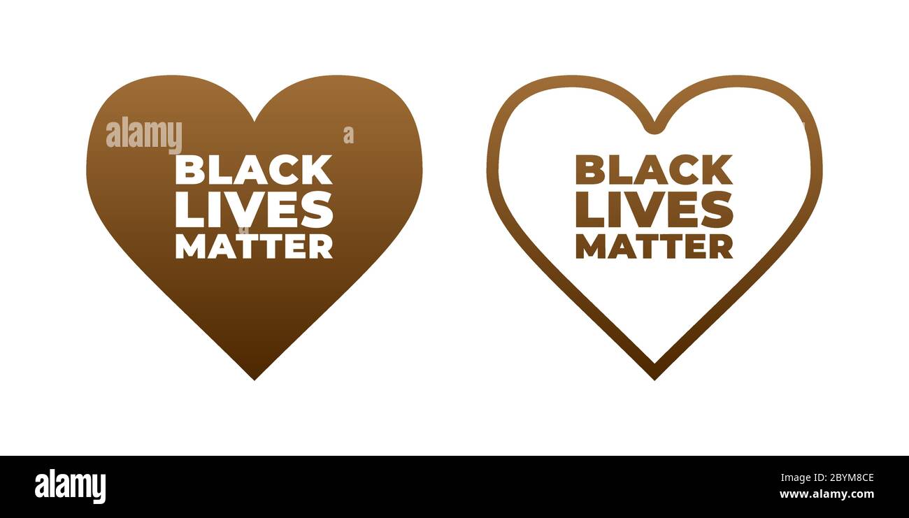 Black Lives Matter vector lettering design element Stock Vector