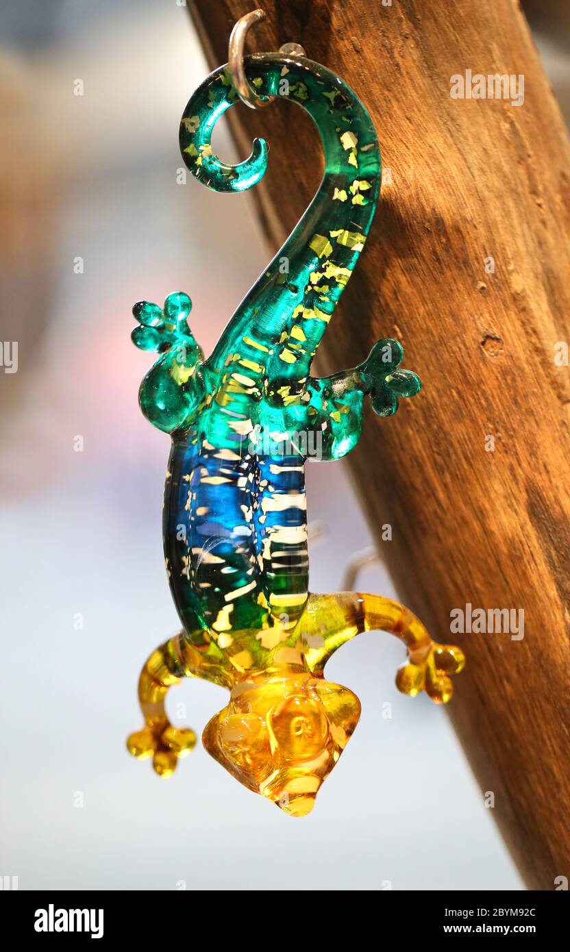 glass gecko Stock Photo