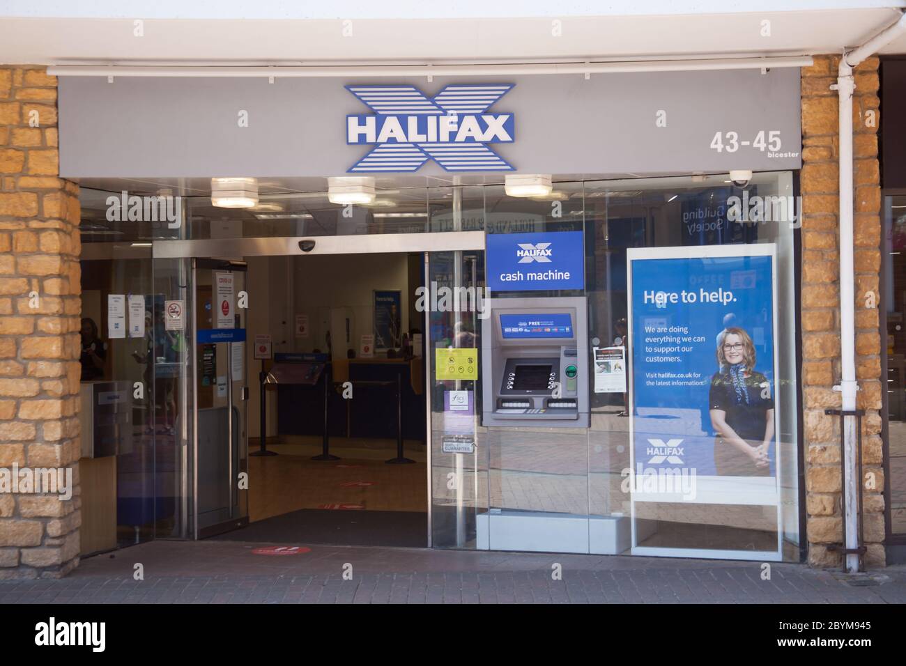 The Bicester branch of Halifax in Oxfordshire, England Stock Photo