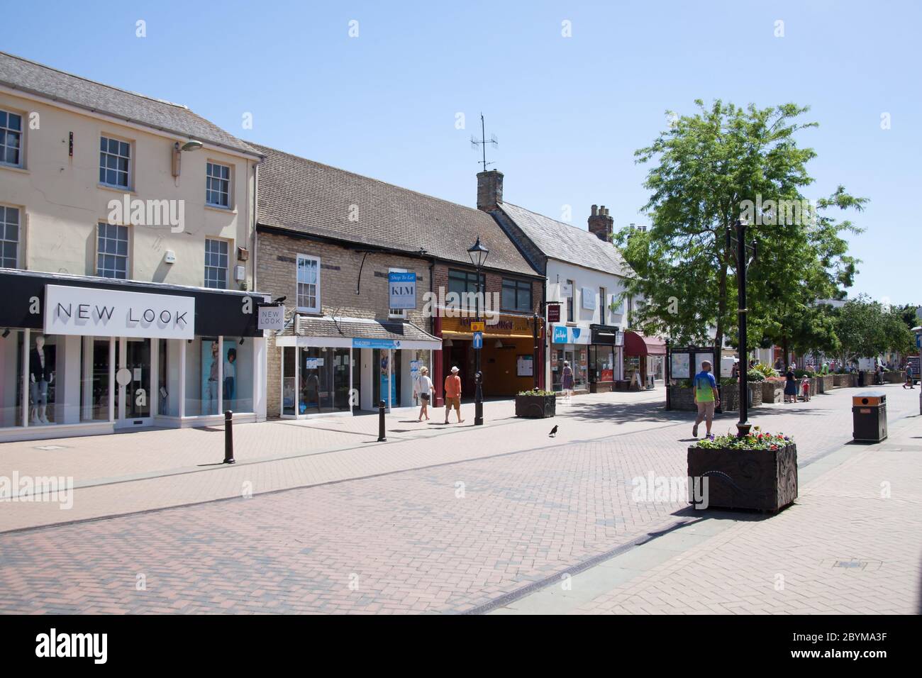 The shopping precinct at Sheep Street in Bicester, Oxfordshire in