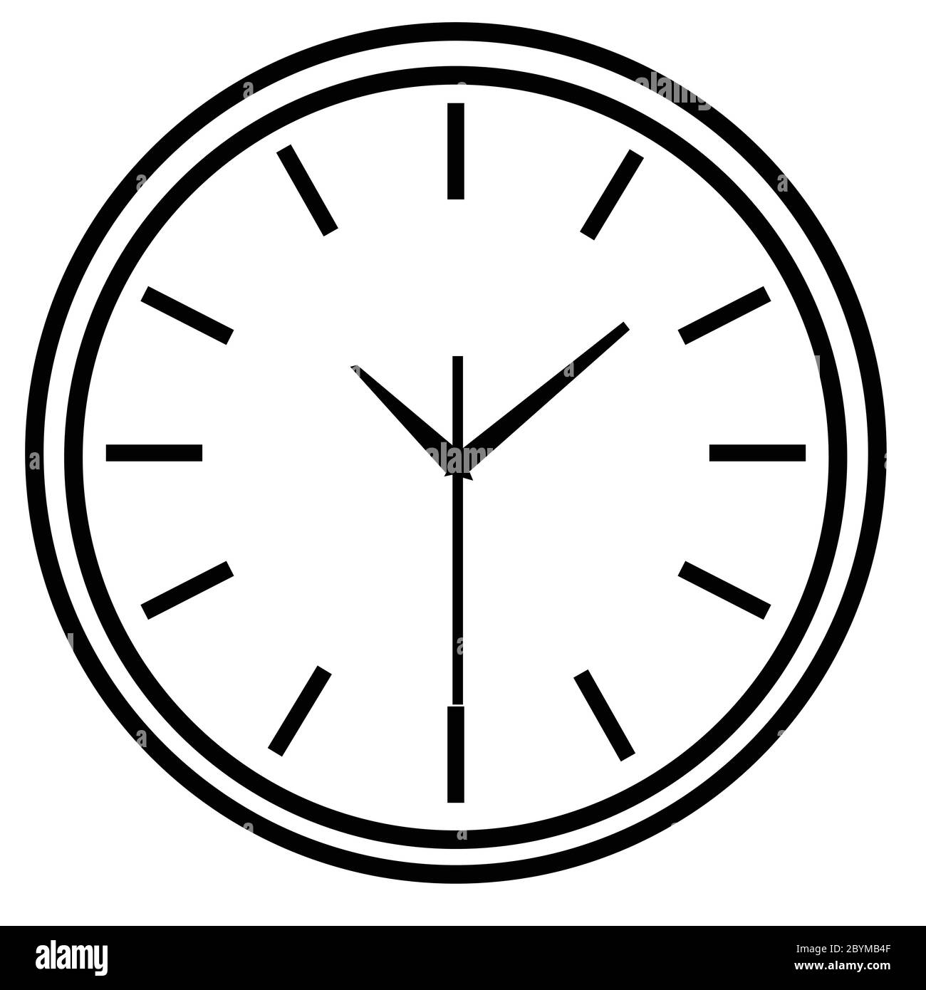 Line icon wall clock face vector Stock Vector Image & Art Alamy