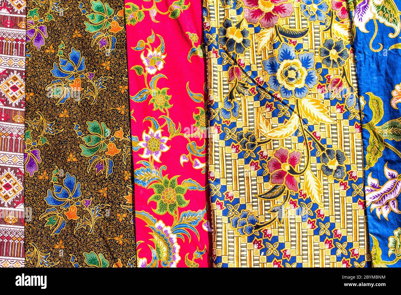 popular batik sarong pattern background in Thailand, traditional batik ...
