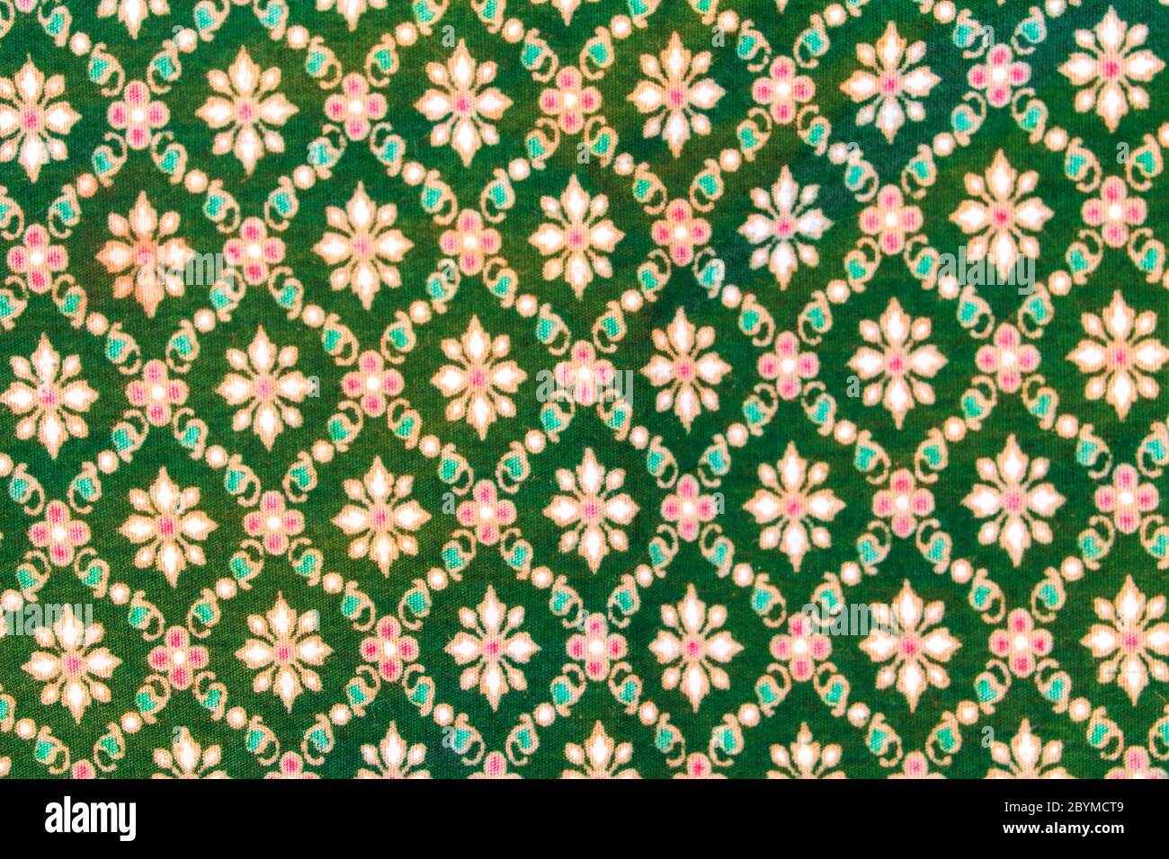 popular batik sarong pattern background in Thailand, traditional batik ...