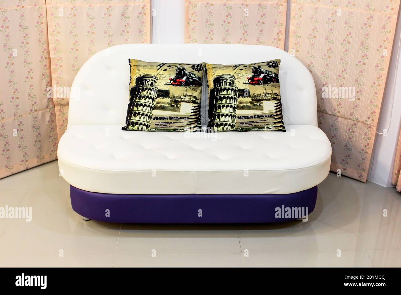 Beautiful Luxury Comfortable Sofa And Pillow Vintage Furniture In Livingroom Stock Photo Alamy