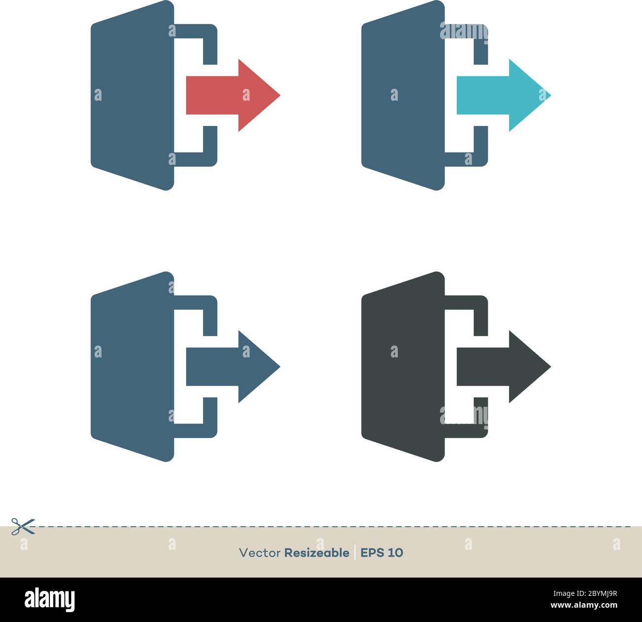 Sign Out Icon Vector Logo Template Illustration Design. Vector EPS 10