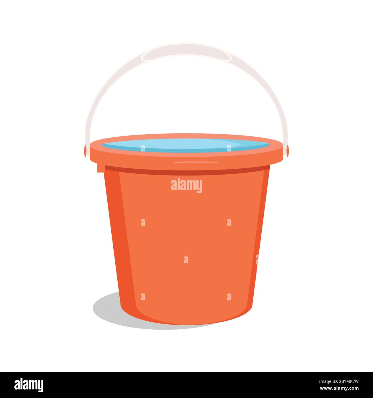 Bucket with water. Flat vector illustration Stock Vector Image & Art