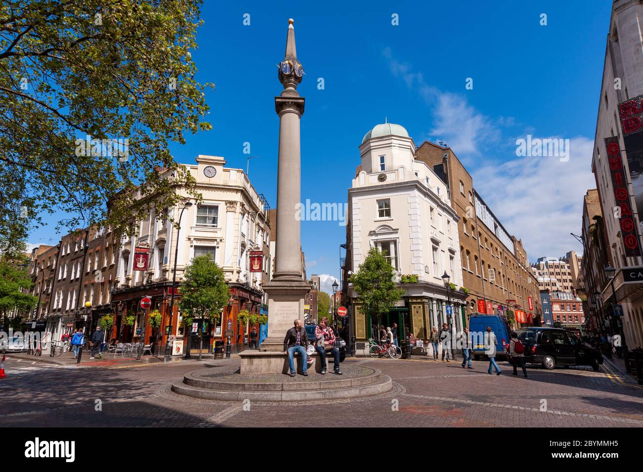 Seven Dials near Covent Garden, London, UK Stock Photo