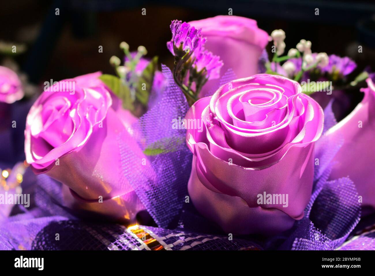 artificial plastic flowers color realistic Stock Photo Alamy