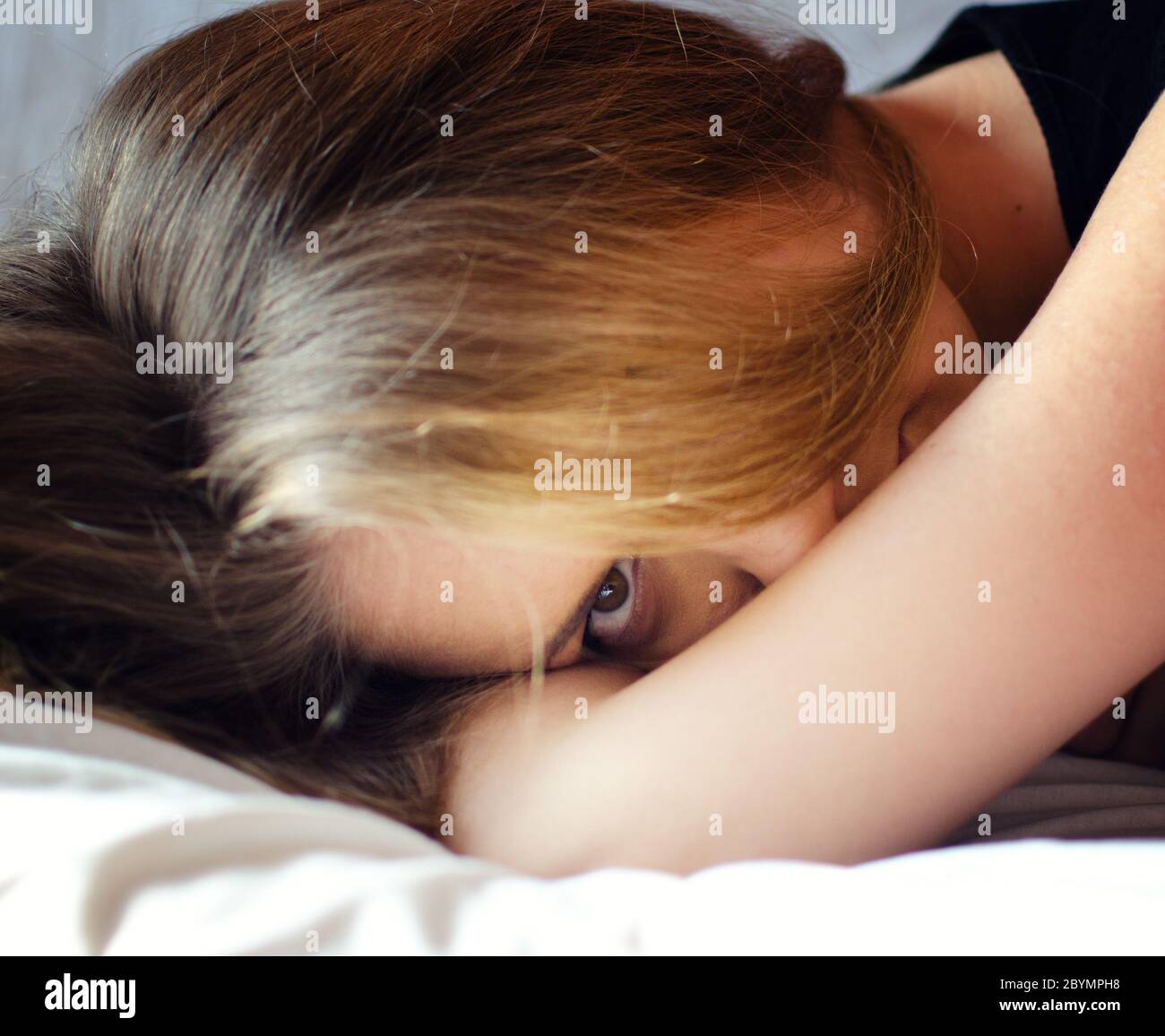 sad woman Stock Photo