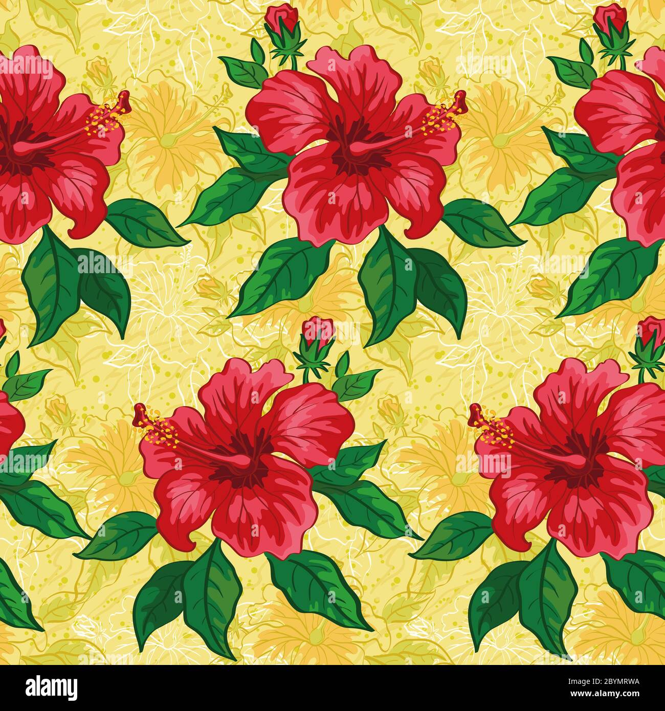 Seamless floral background Stock Photo - Alamy