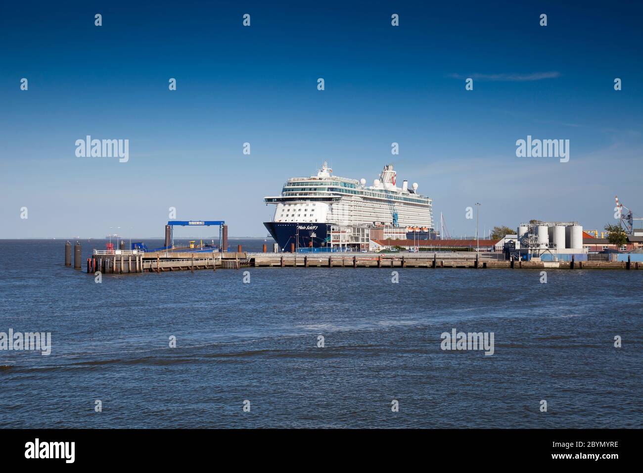Cruise ship Mein Schiff 3, pier Cuxhaven,Germany, Europe Stock Photo