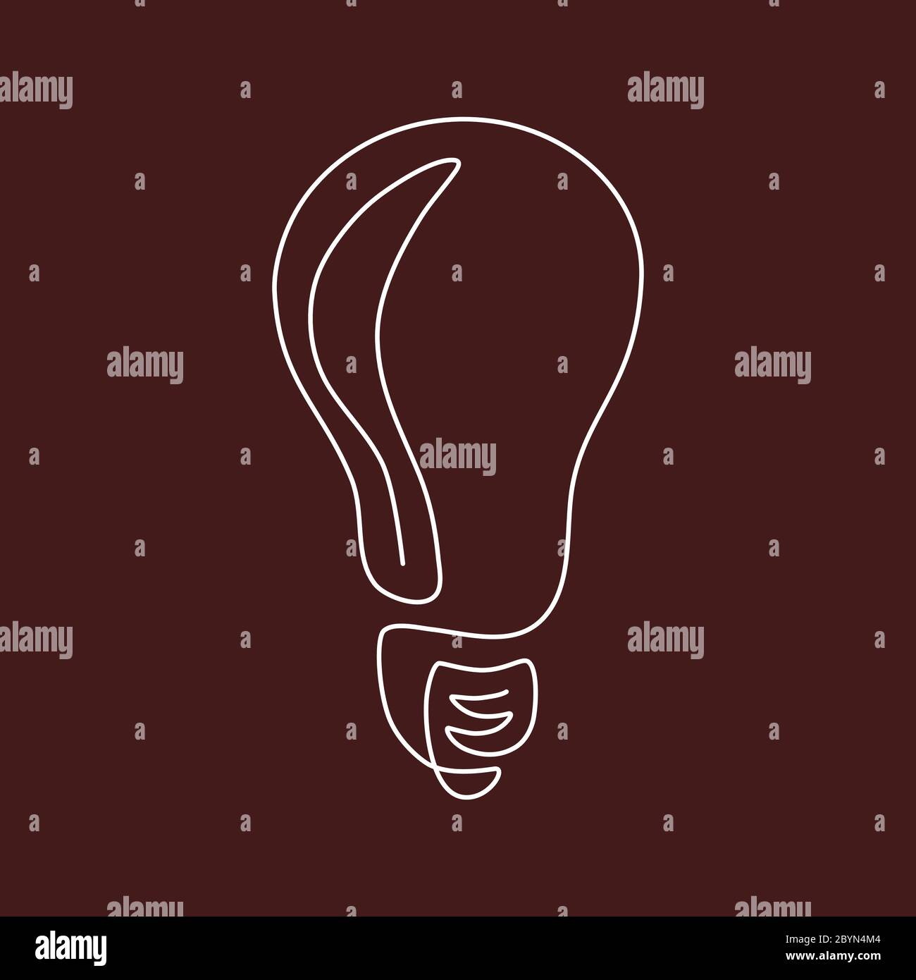 Light bulb continuous line vector illustration with editable stroke ...