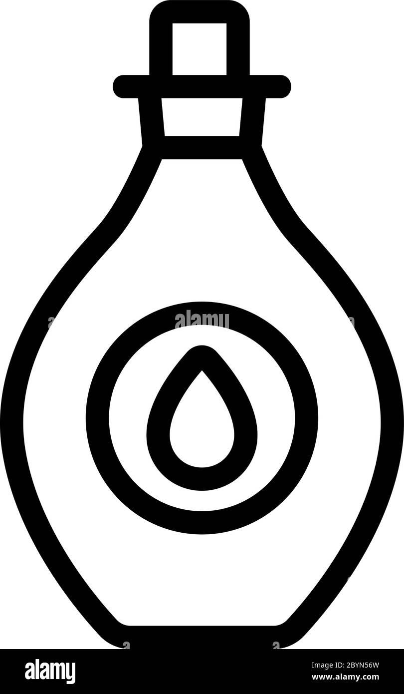 oil cosmetic aromatic liquid icon vector outline illustration Stock ...