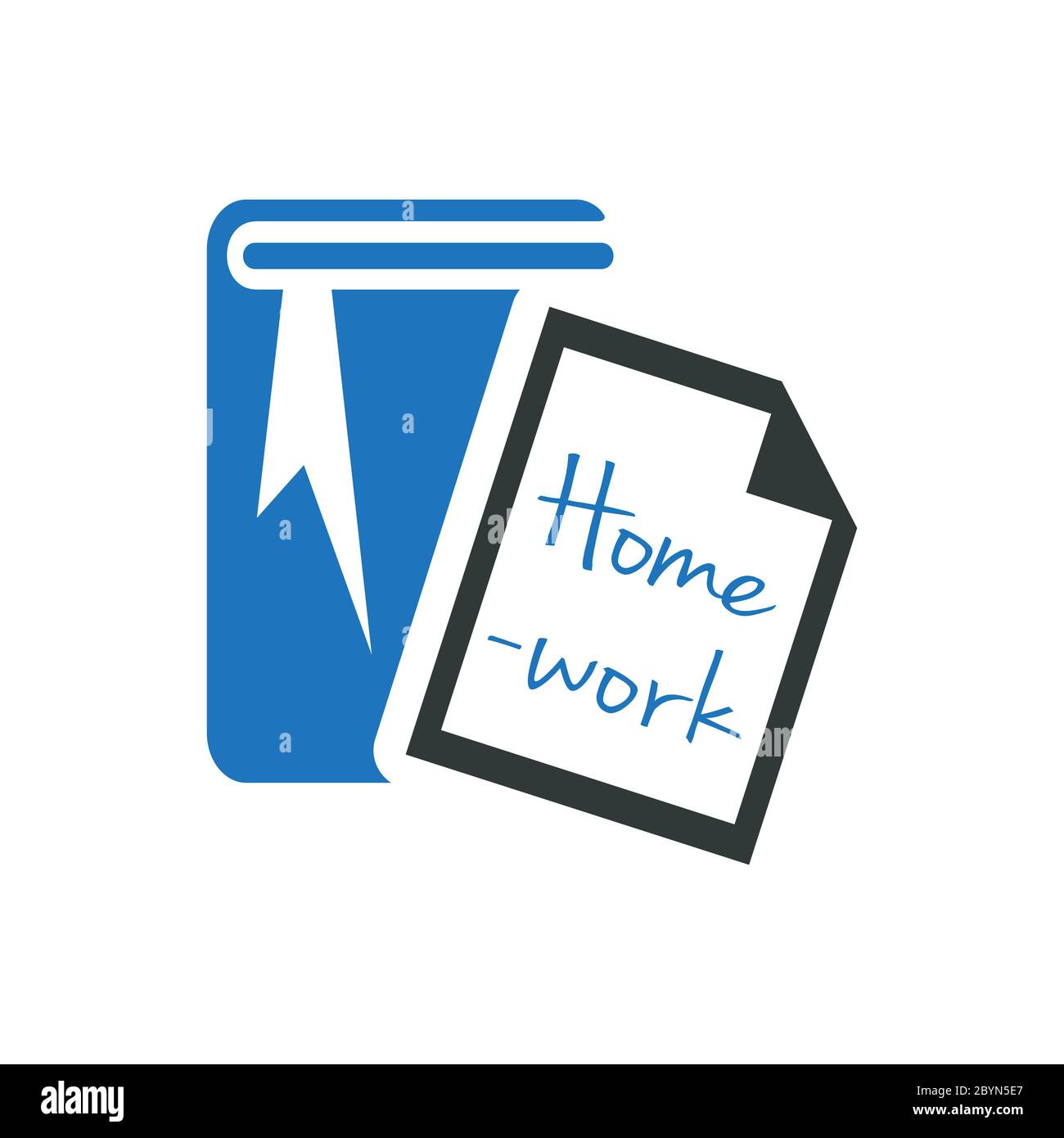 Homework icon hi-res stock photography and images - Alamy