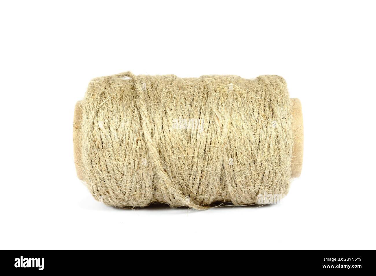 Raime Rope ramie natural rope isolated on the white background Stock Photo - Alamy