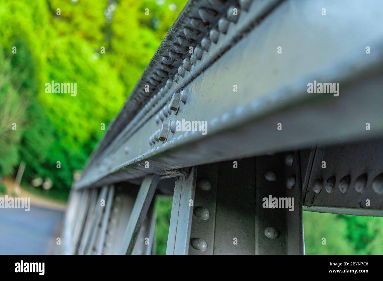 Riveted Truss Bridge Stock Photo Alamy