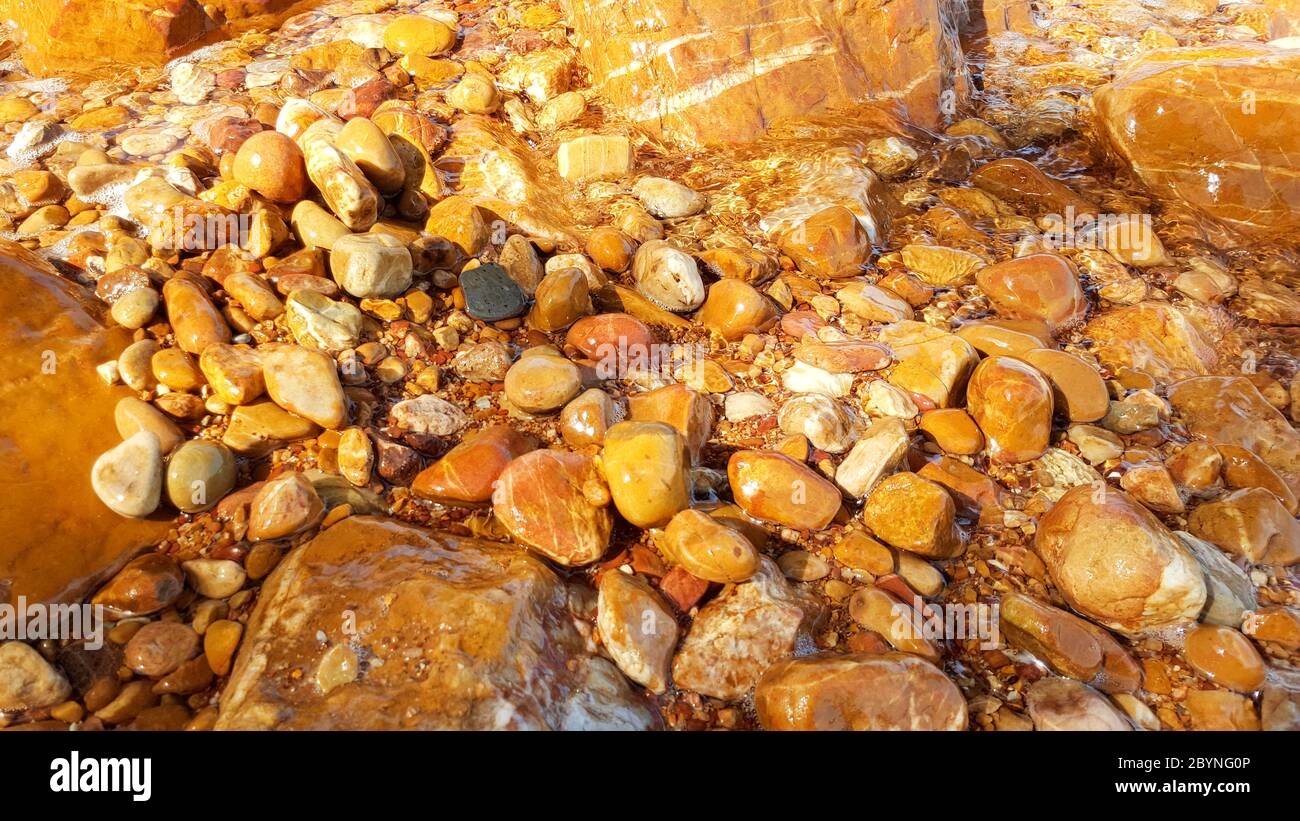 natural stone sea pebbles rocks Stock Photo - Alamy