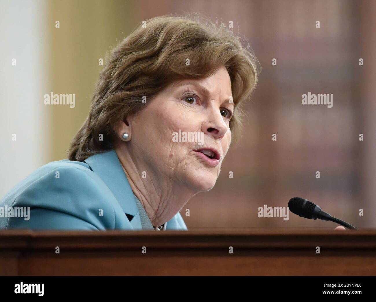 Washington, United States. 10th June, 2020. United States Senator Jeanne Shaheen speaks at the Senate Small Business and Entrepreneurship Hearings to examine implementation of Title I of the CARES Act on Capitol Hill in Washington, DC on Wednesday, June 10, 2020. Photo by Kevin Dietsch/UPI Credit: UPI/Alamy Live News Stock Photo