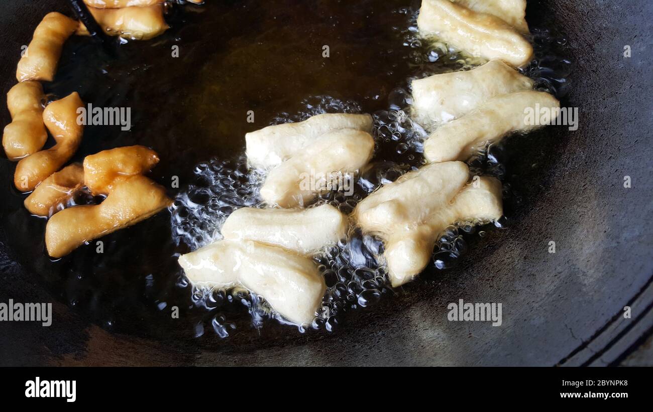 closeup chinese deep fried donuts stick, homemade Stock Photo Alamy