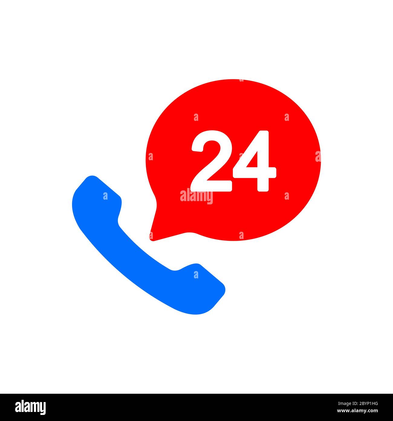 Call center support 24 hours vector icon in black on isolated white background. EPS 10 vector. Stock Vector