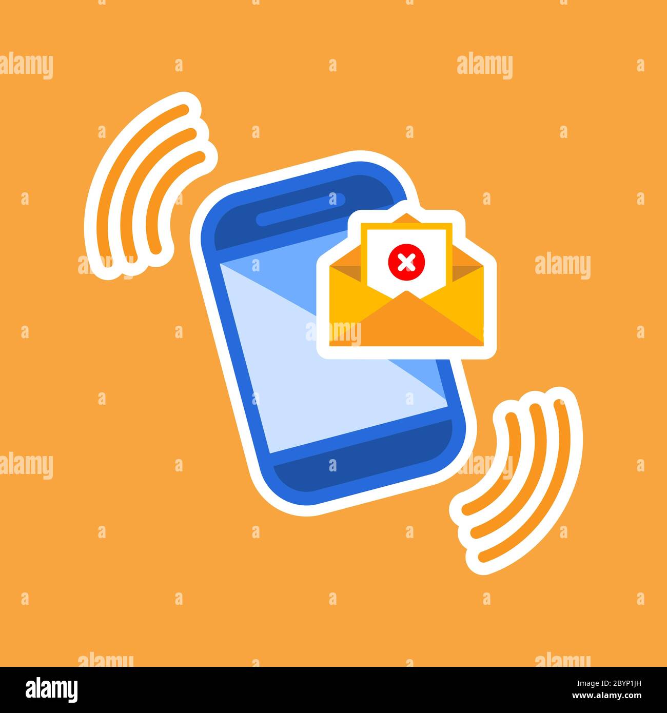 Cartoon message envelope email communication hi-res stock photography ...